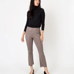 NWT Ann Mashburn Faye Flare Cropped Seamed Pant